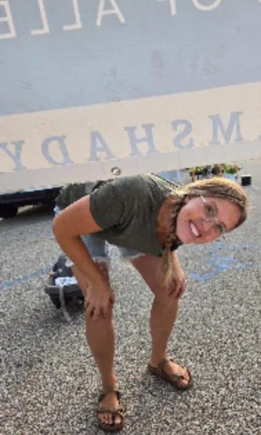 Jordyn at the farm market
